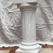 Vintage white plaster column dimension: H-73.5 cm-L-30cm-