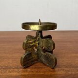 Vintage brutalist bronze chandelier by Gallo, 1970s.