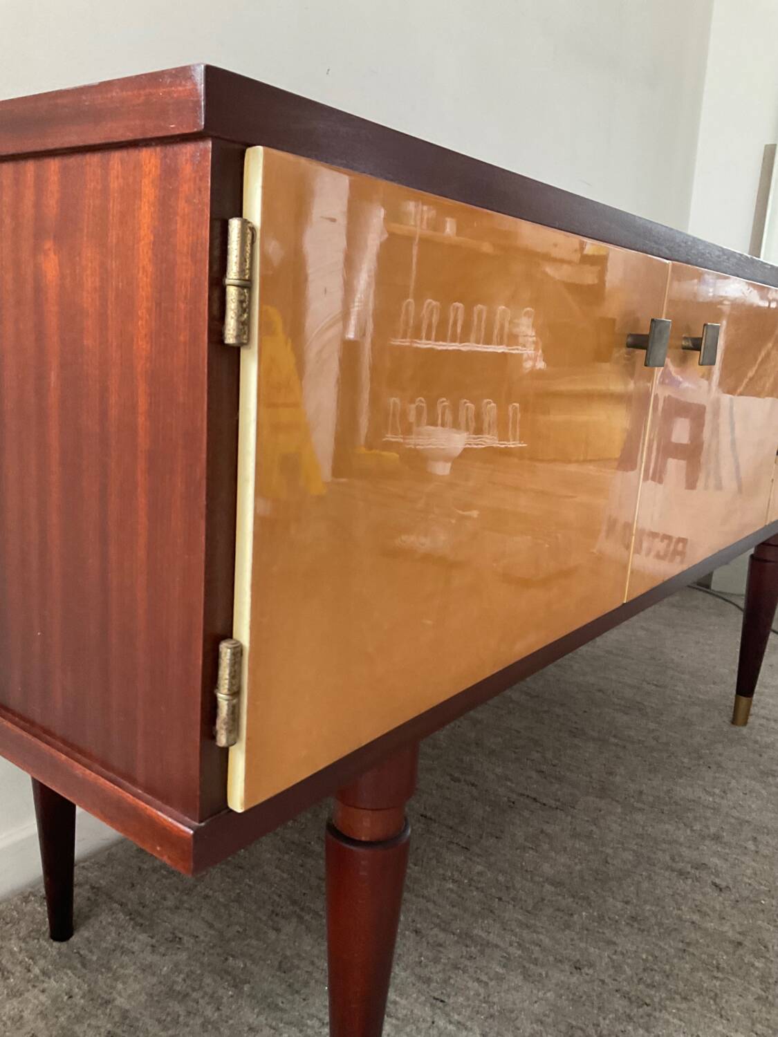 Vintage teak TV cabinet sideboard from the 60s and 70s