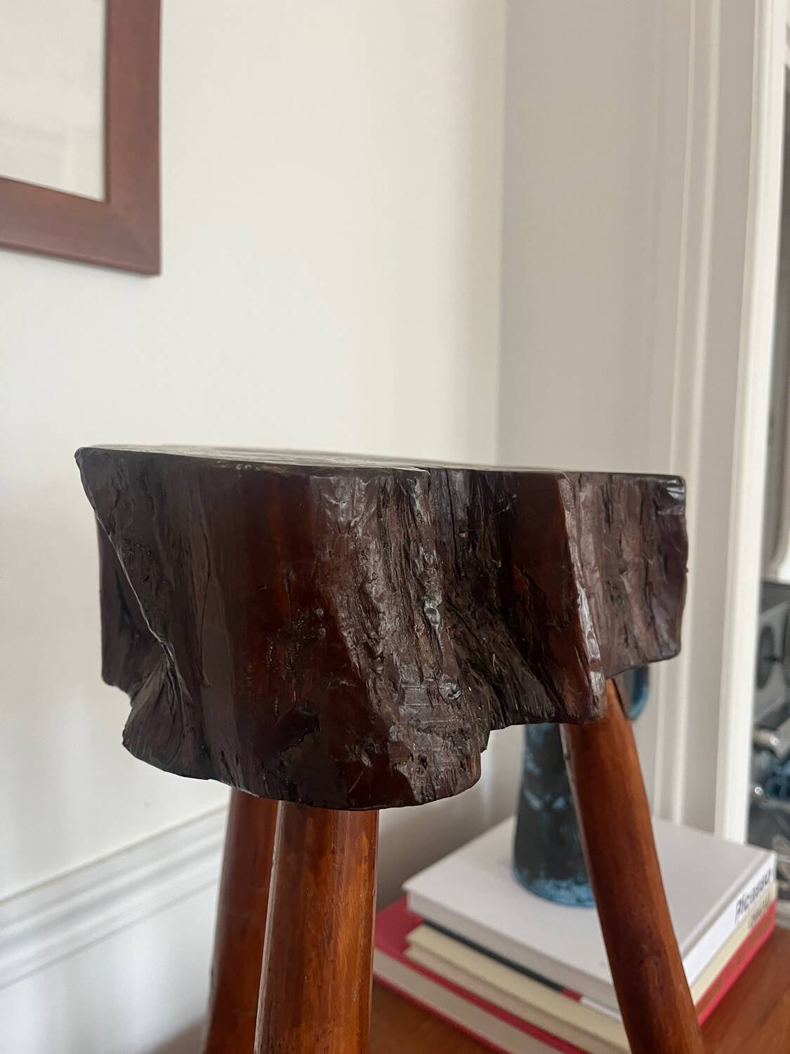 Brutalist tripod stool