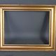 Frame hollow edges gilded wood gold leaf 28.5x22.5 foliage 23.9x18 cm sb