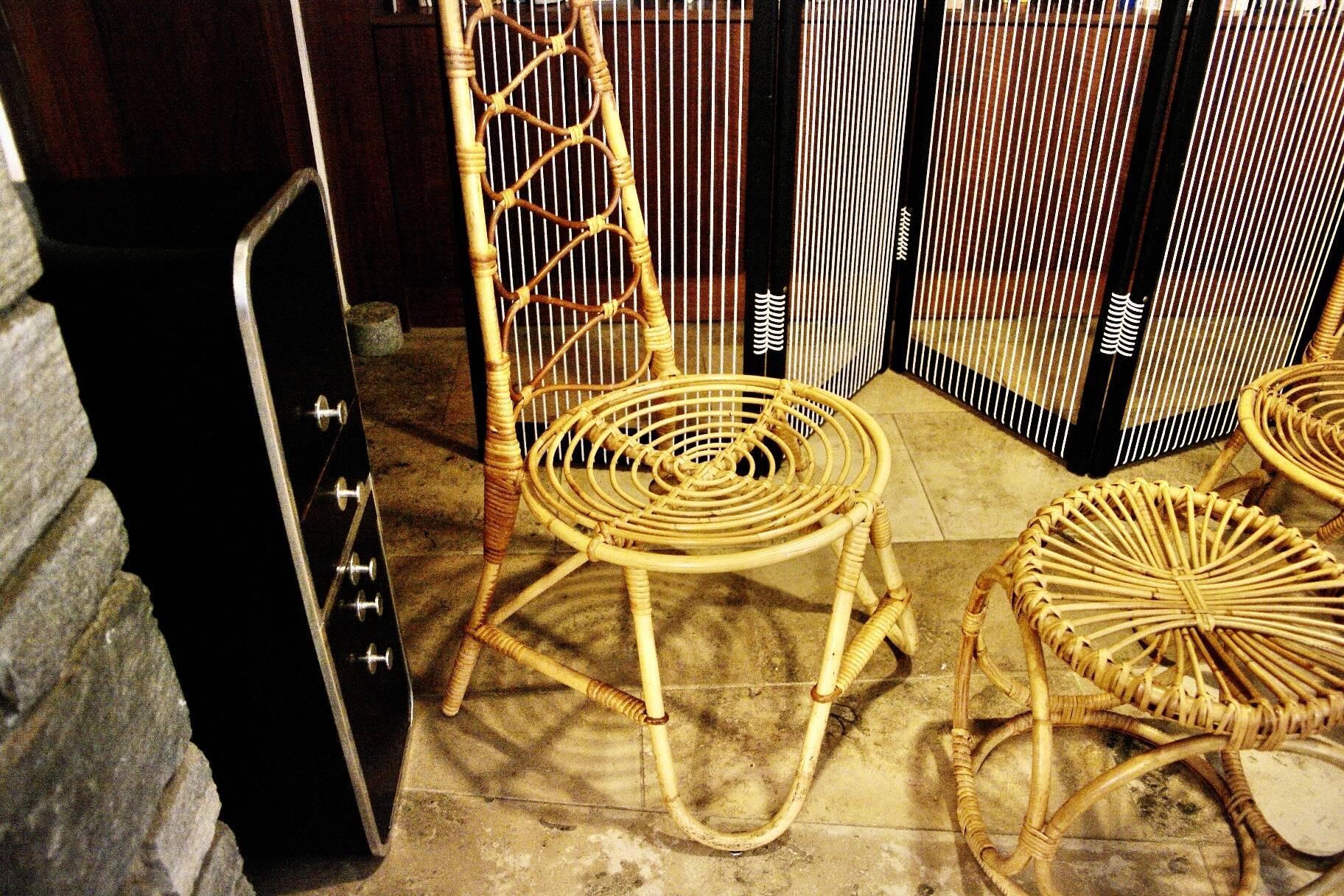 VINTAGE BAMBOO LIVING ROOM SET  1960s