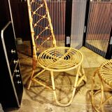 VINTAGE BAMBOO LIVING ROOM SET  1960s