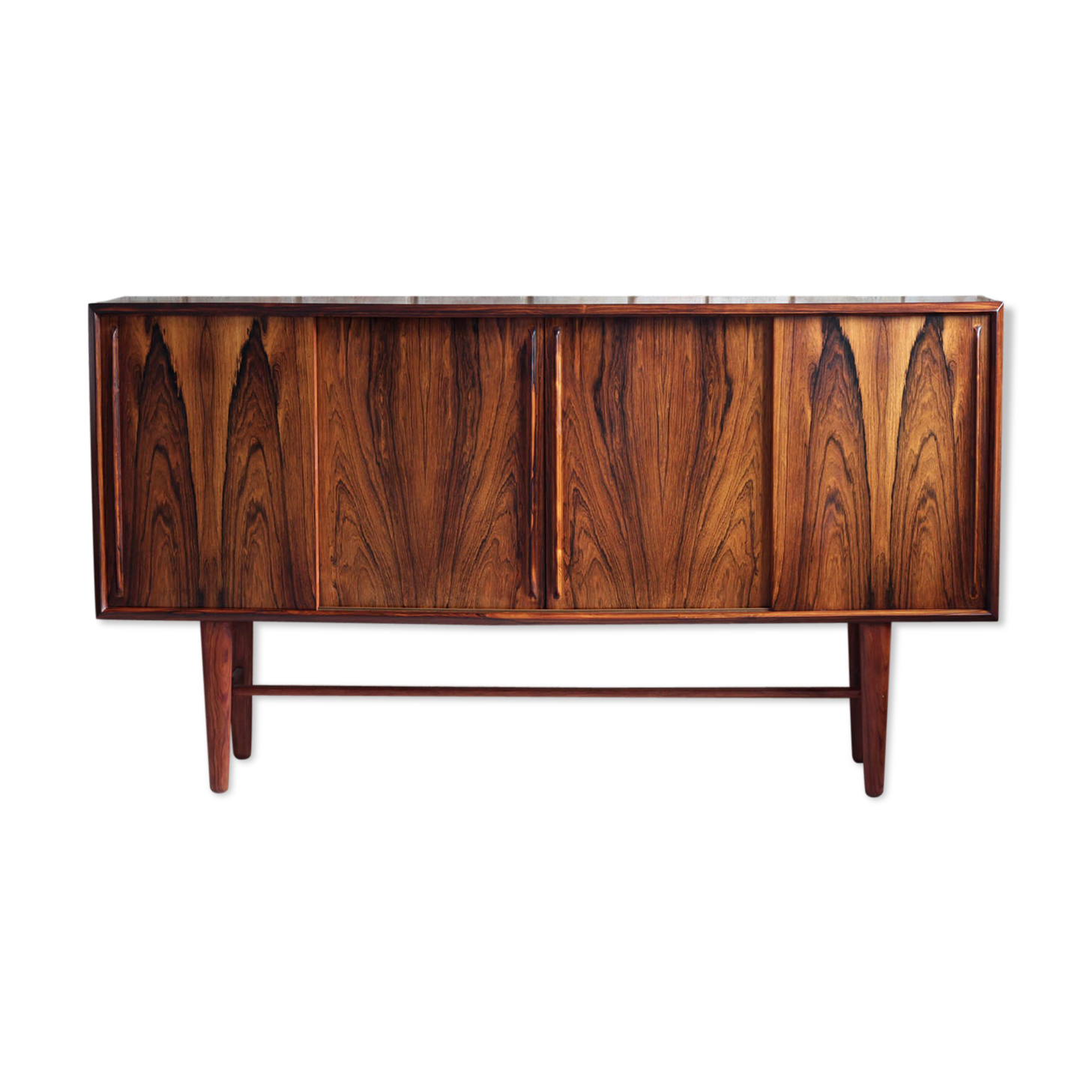 Danish highboard in brasilian rosewood by H. P. Hansen, 1960
