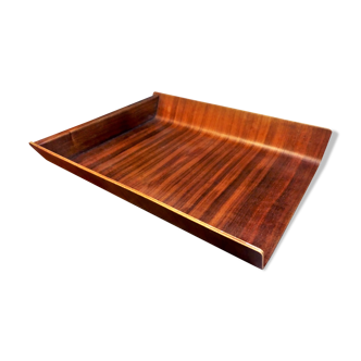 Corbeille à courrier range papier palissandre 1960s