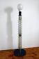 Small Art Deco floor lamp Richard Essig vintage glass and chrome 1960s