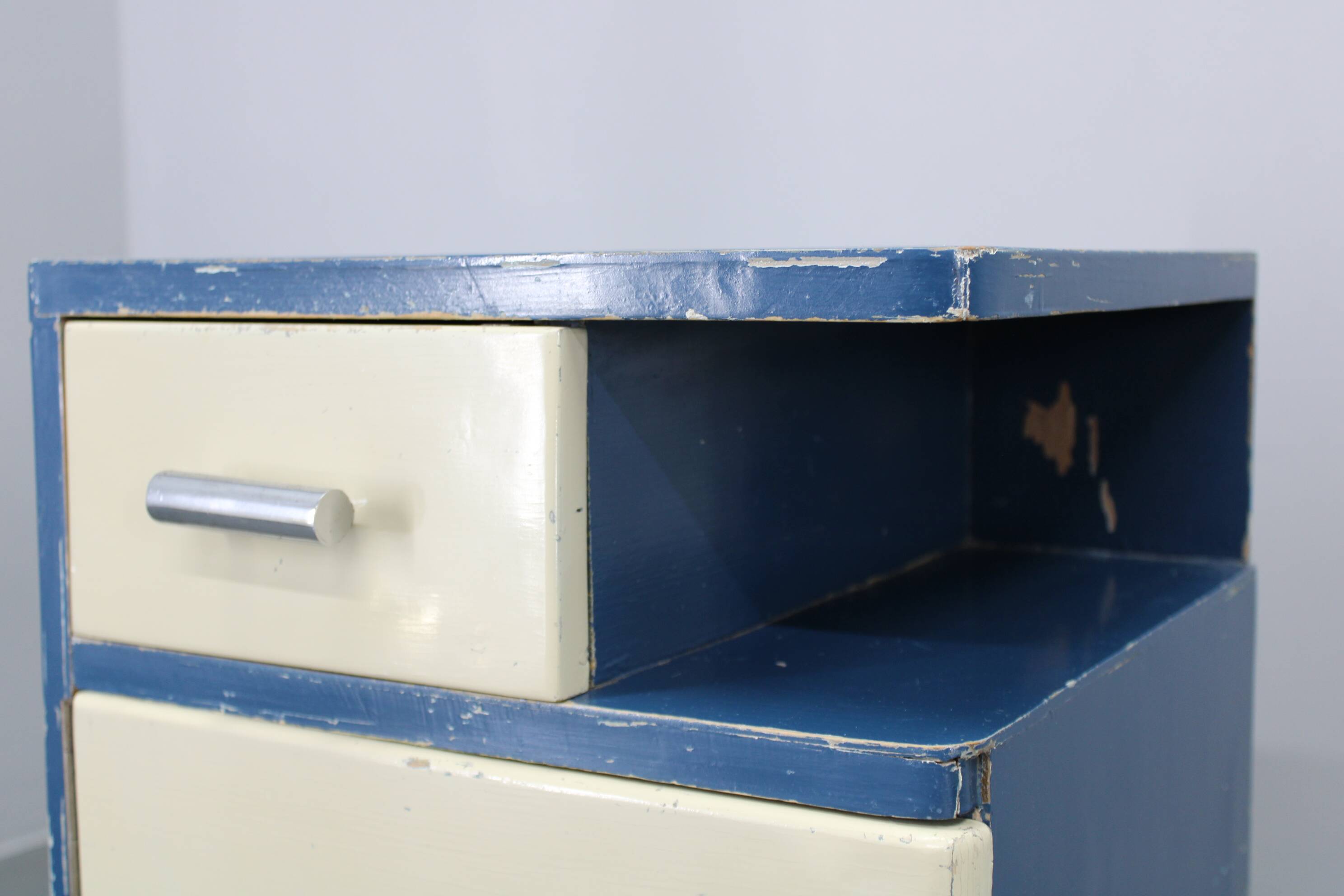 Pair of Bauhaus nightstands, Czechoslovakia, 1930s