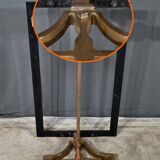 Table basse en laiton et travertin, époque Art Déco, 1930