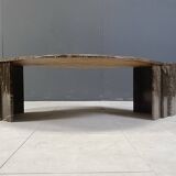 Vintage marble coffee table, 1980s