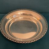 Hollow plate silver metal openwork contours