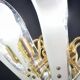 Murano white glass petal chandelier