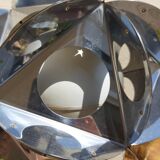 Vintage Sputnik chrome metal lamp 70s