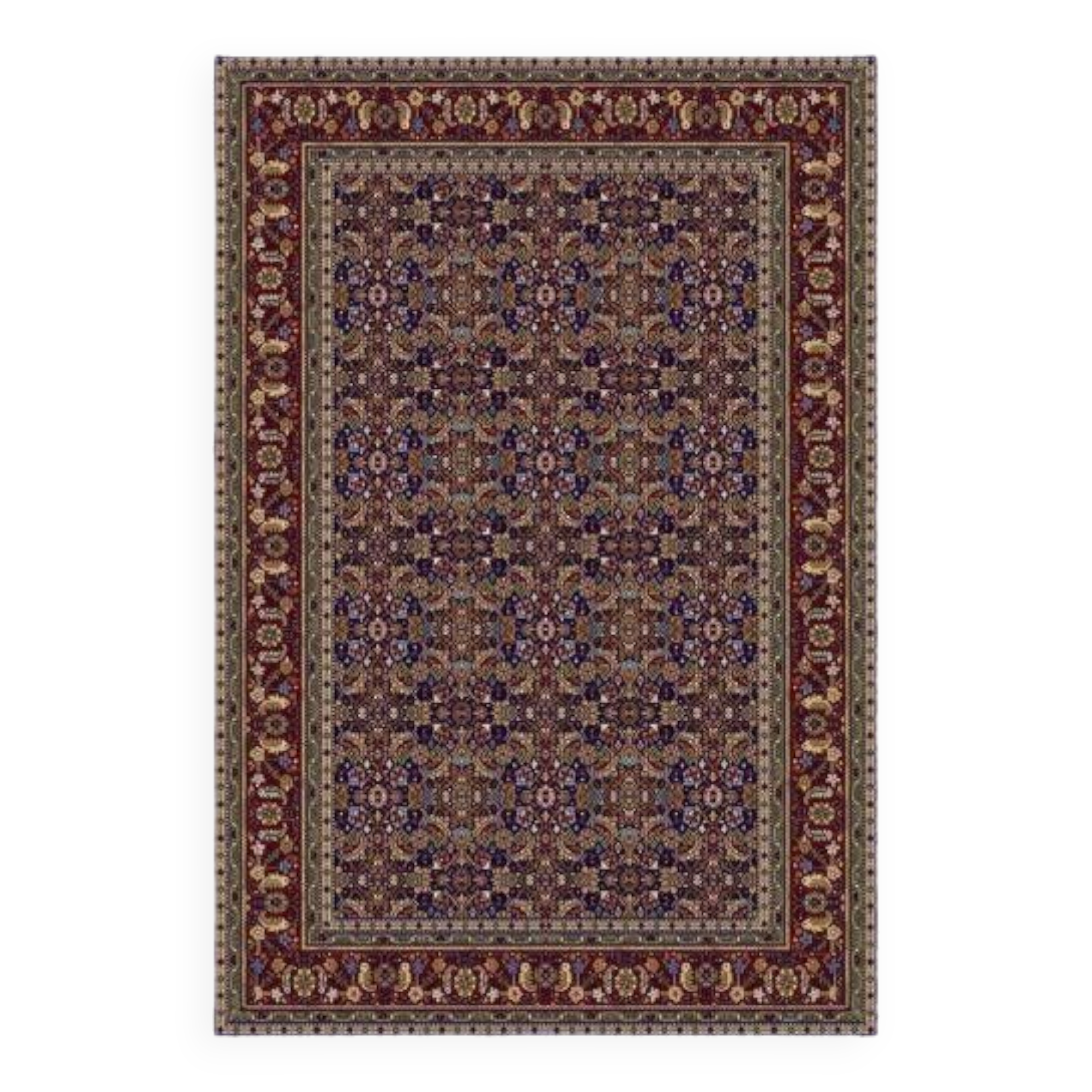 Patterned oriental home rug