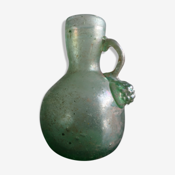 Ancient hanse vase in roman Gallo iridescent glass