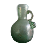Ancien vase à hanse en verre irisé balsamaire Gallo romain