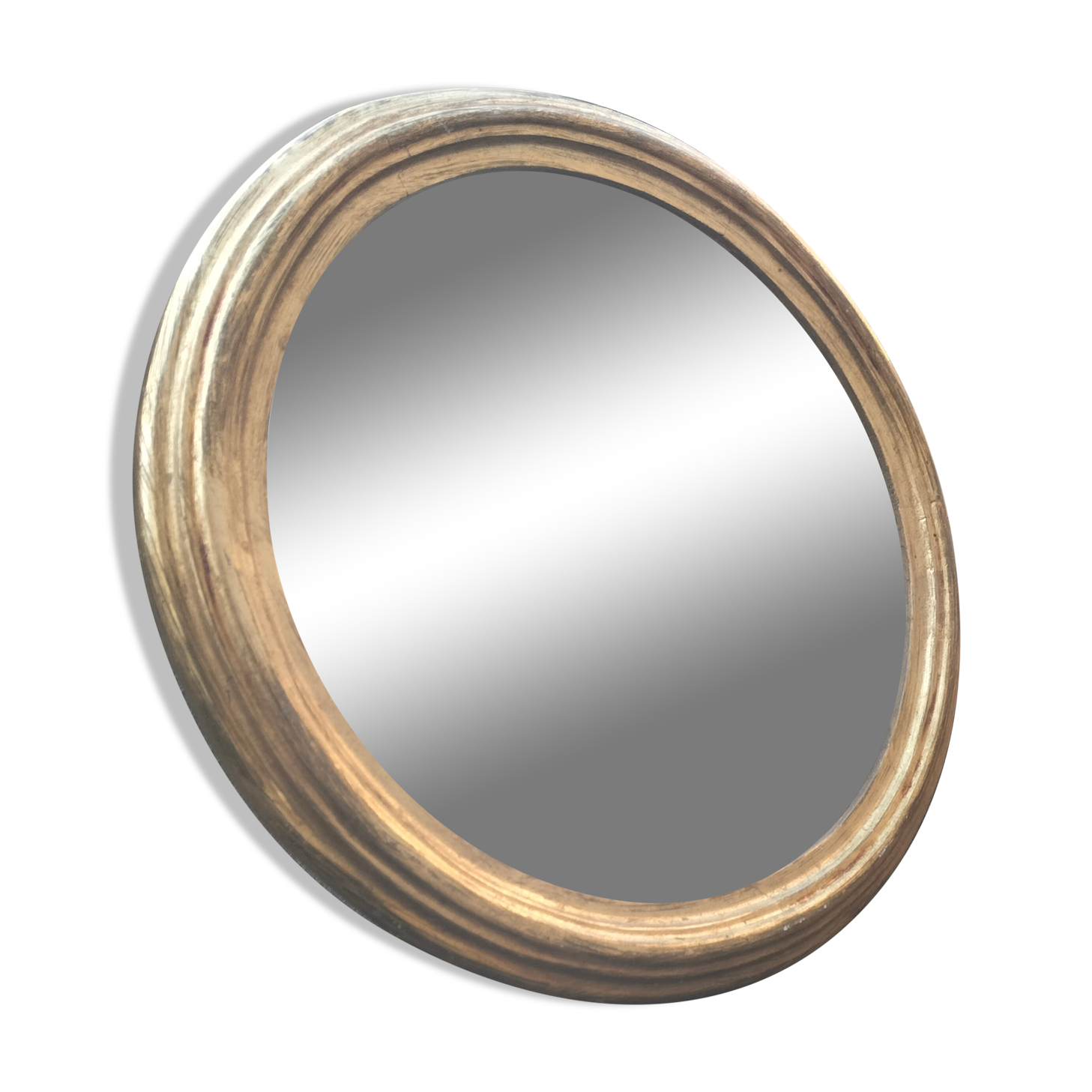 Round golden mirror, 46 cm