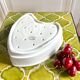 Heart-shaped fruit drainer dish