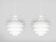 Paire de 2 suspensions danoises Barcelona par Bent Karlby, Lyfa, 1960