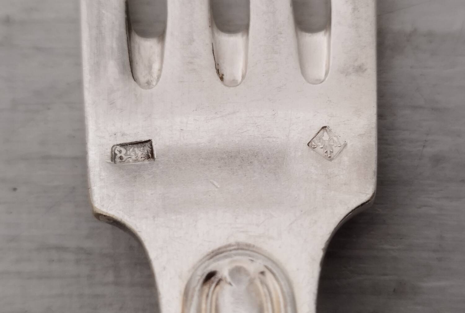 Silver metal cutlery spoons forks small spoons