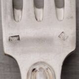 Silver metal cutlery spoons forks small spoons
