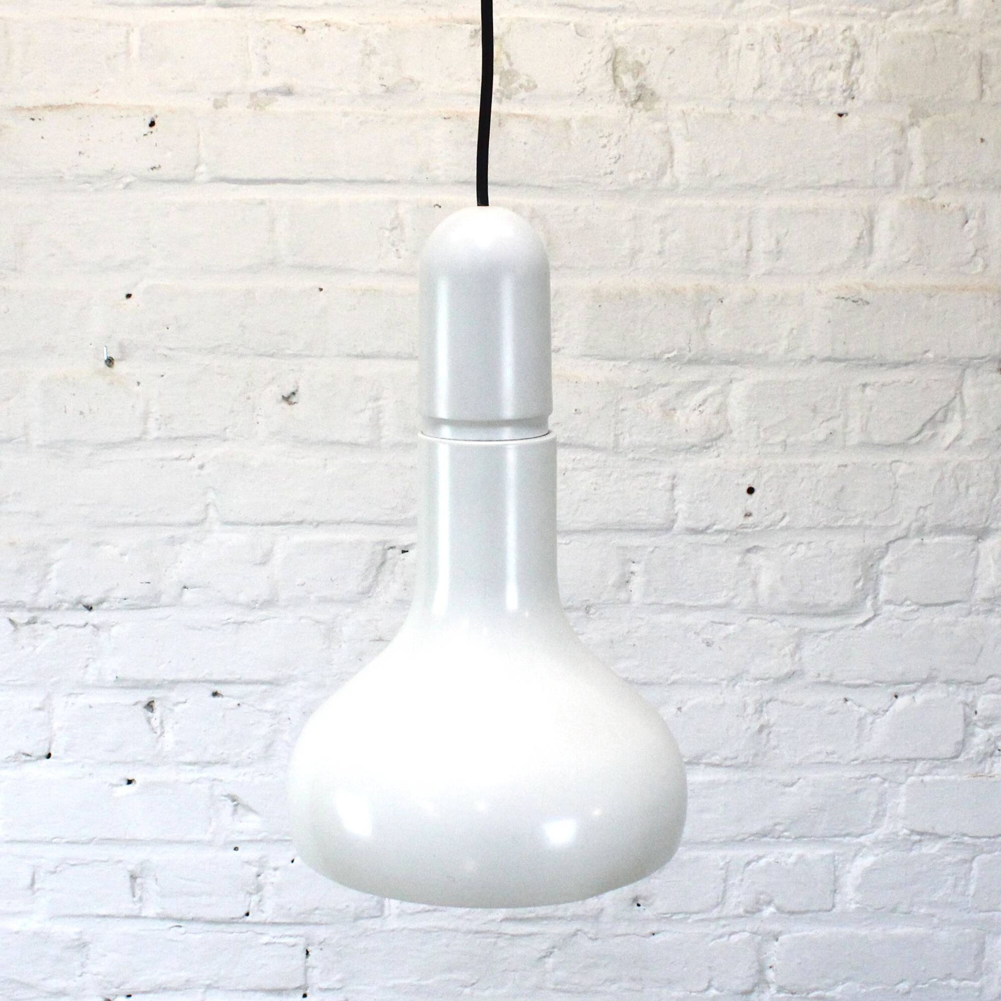 Vintage lacquered aluminium pendant by Staff Leuchten 1970s