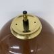 Vintage Mushroom table lamp with gold metal base , 1970s