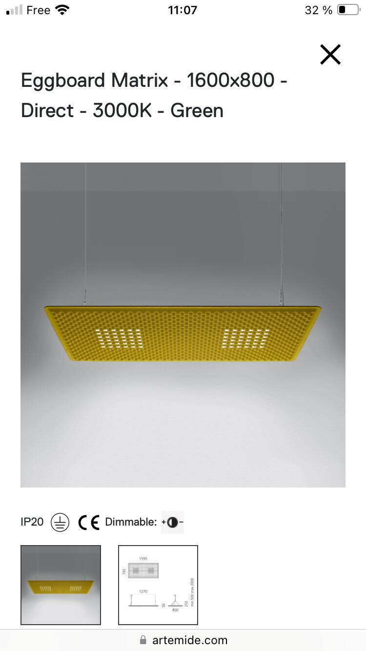Artemide Eggboard Suspension