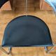 Fauteuil cantilever vintage cuir noir & chrome – années 70/80