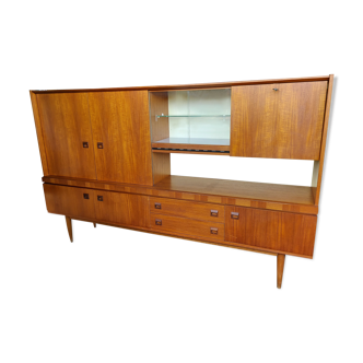 Enfilade vitrine bar suédois du fabricant "royal board sweden"vintage 1960