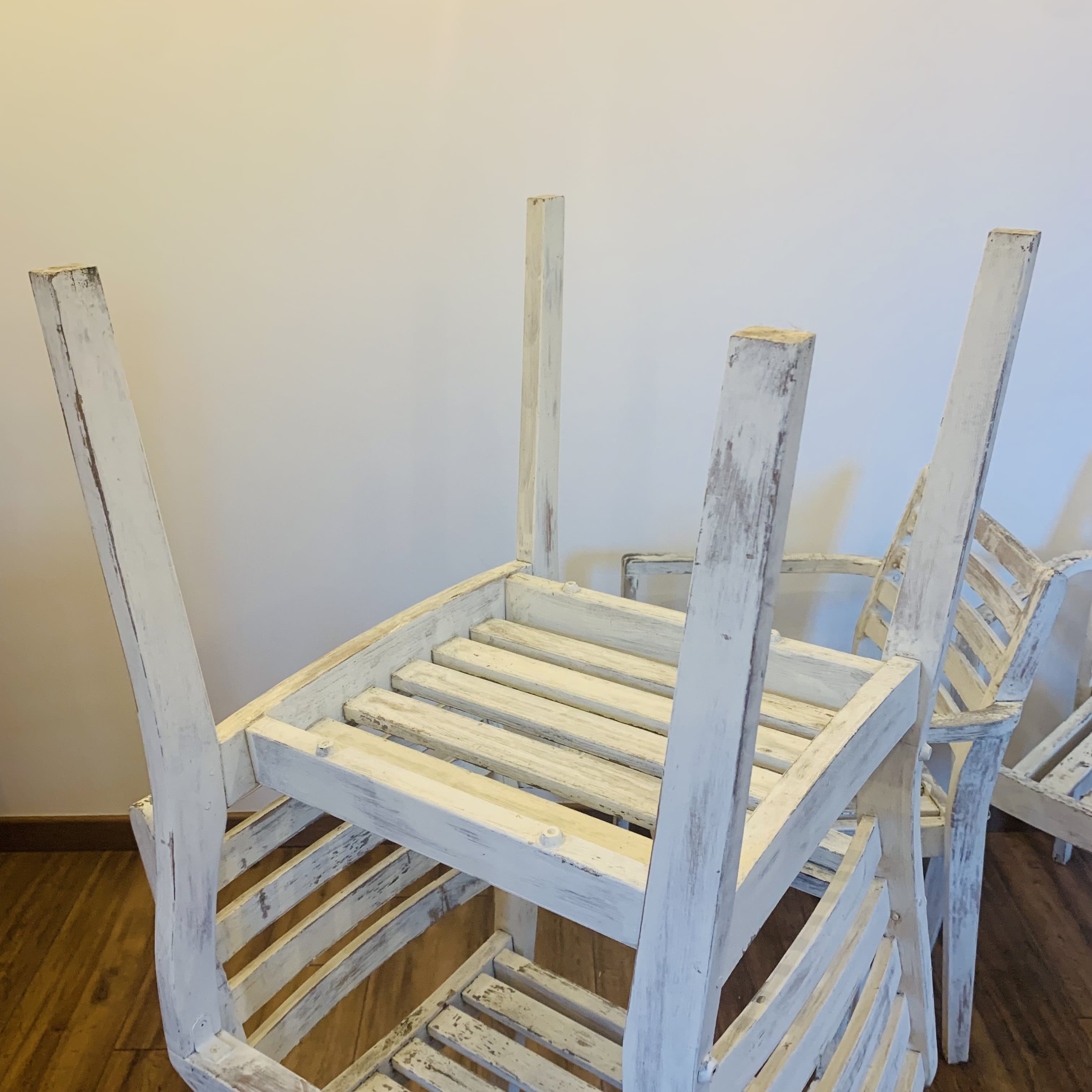 Ensemble de 4 chaises en bois
