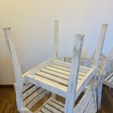 Ensemble de 4 chaises en bois