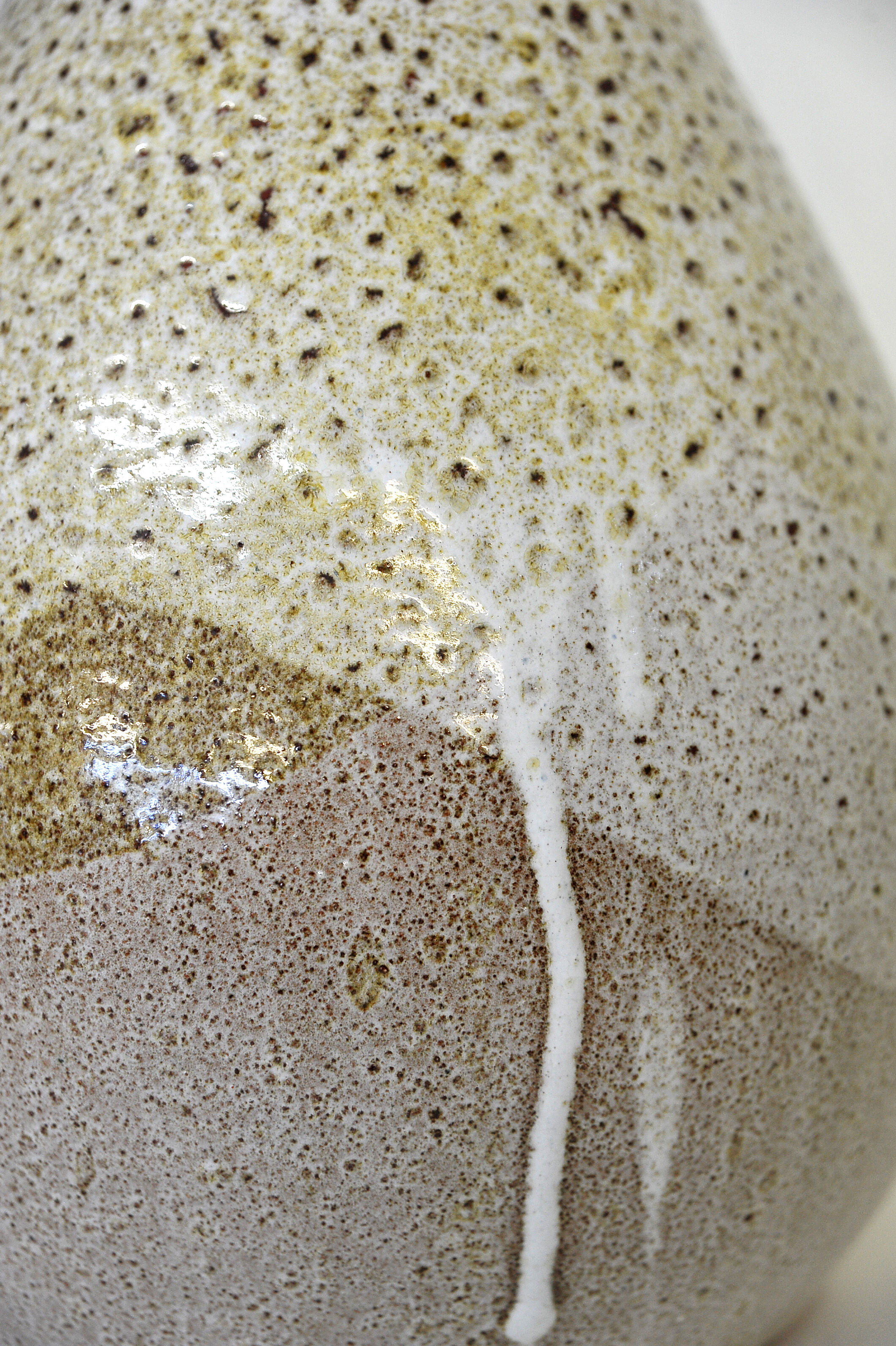 Large ceramic lamp, French work, 60s