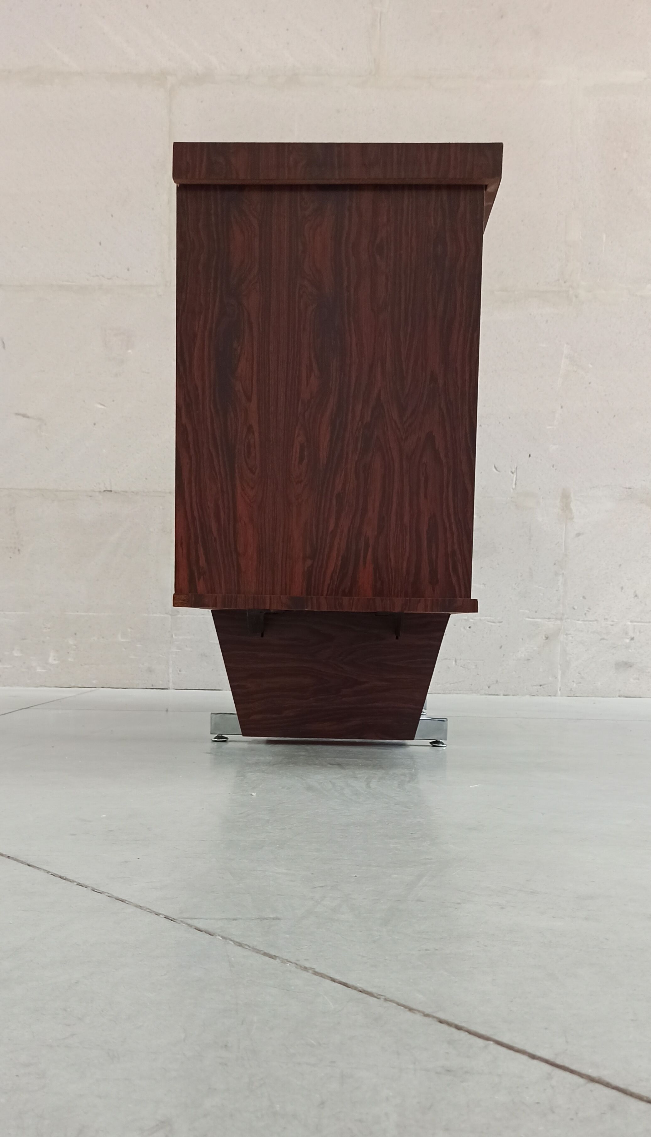 Rosewood and chrome sideboard, 60's