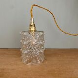 Vintage molded glass globe walker