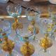 7 George Sand stemmed glasses