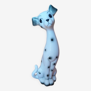 Figurine Dalmatien en faïence des années 70