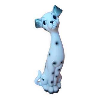 Figurine Dalmatien en faïence des années 70