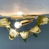Fume’ “palmette” murano glass belt wall sconce