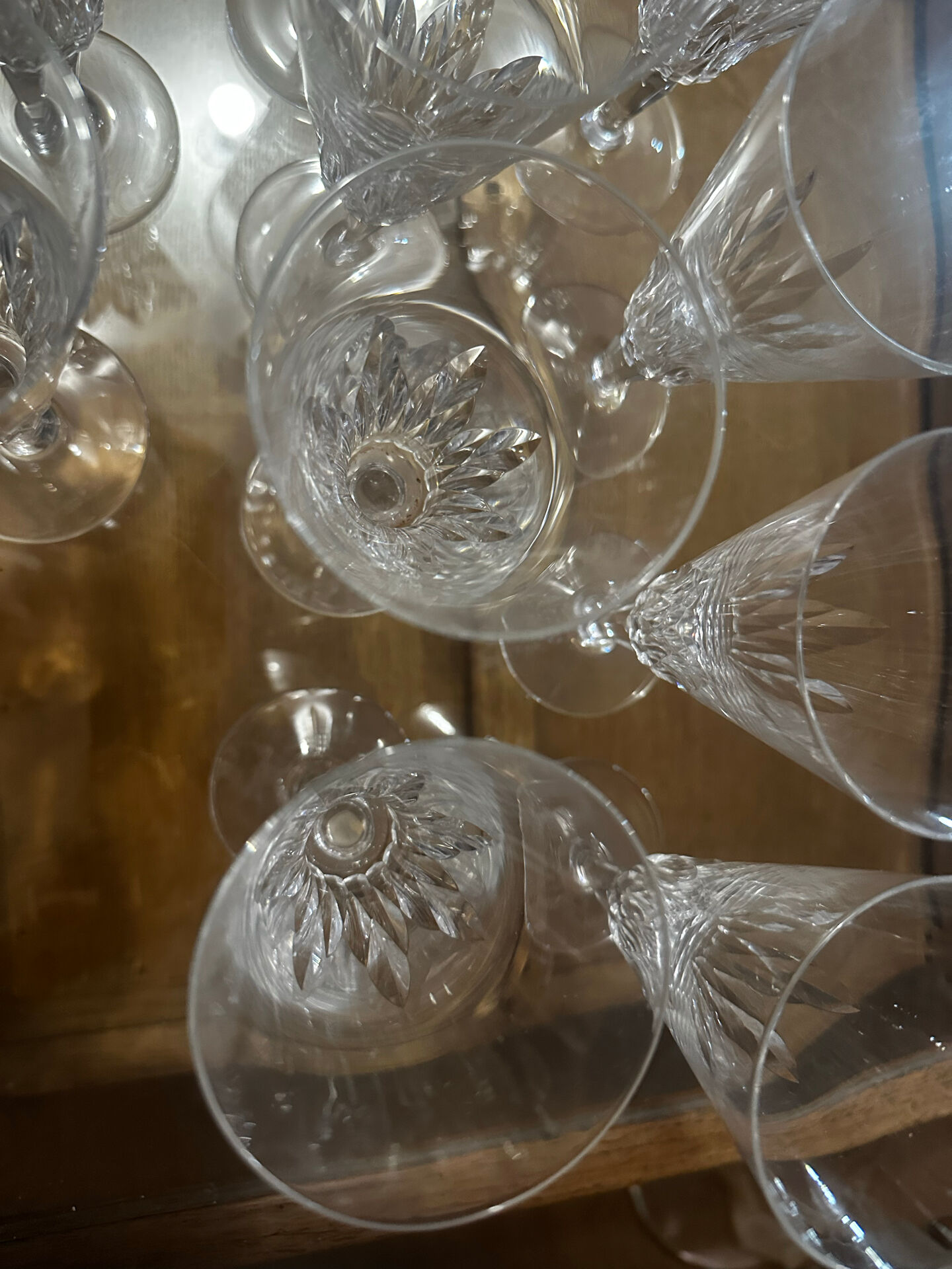 12 Baccarat champagne flutes model Carcassonne - stamped