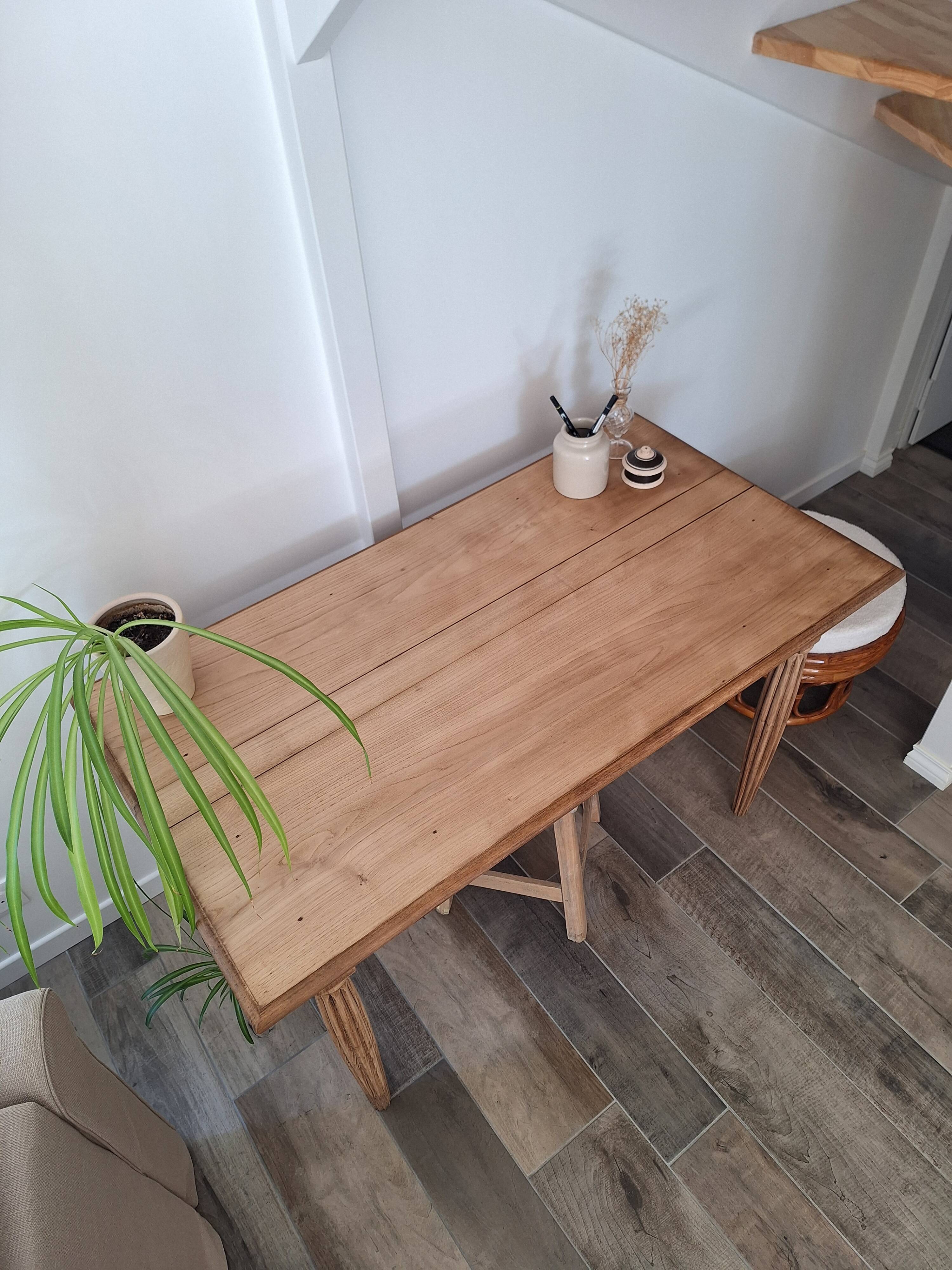 Country style oak farmhouse desk / table