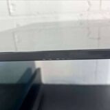 VINTAGE CURVED GLASS COFFEE TABLE / SIDE TABLE