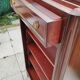 Antique Bibus bookcase in Louis XVI style with marble top