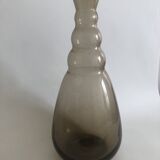 vase en verre fumé