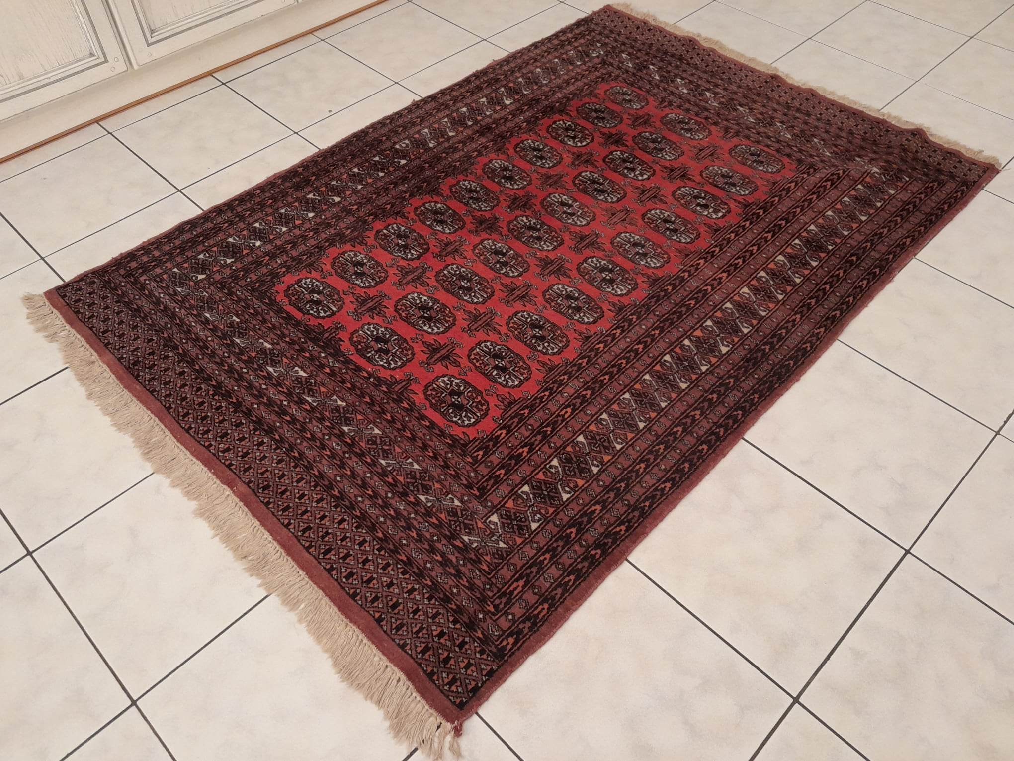 Handmade Bukhara carpet 181x125cm