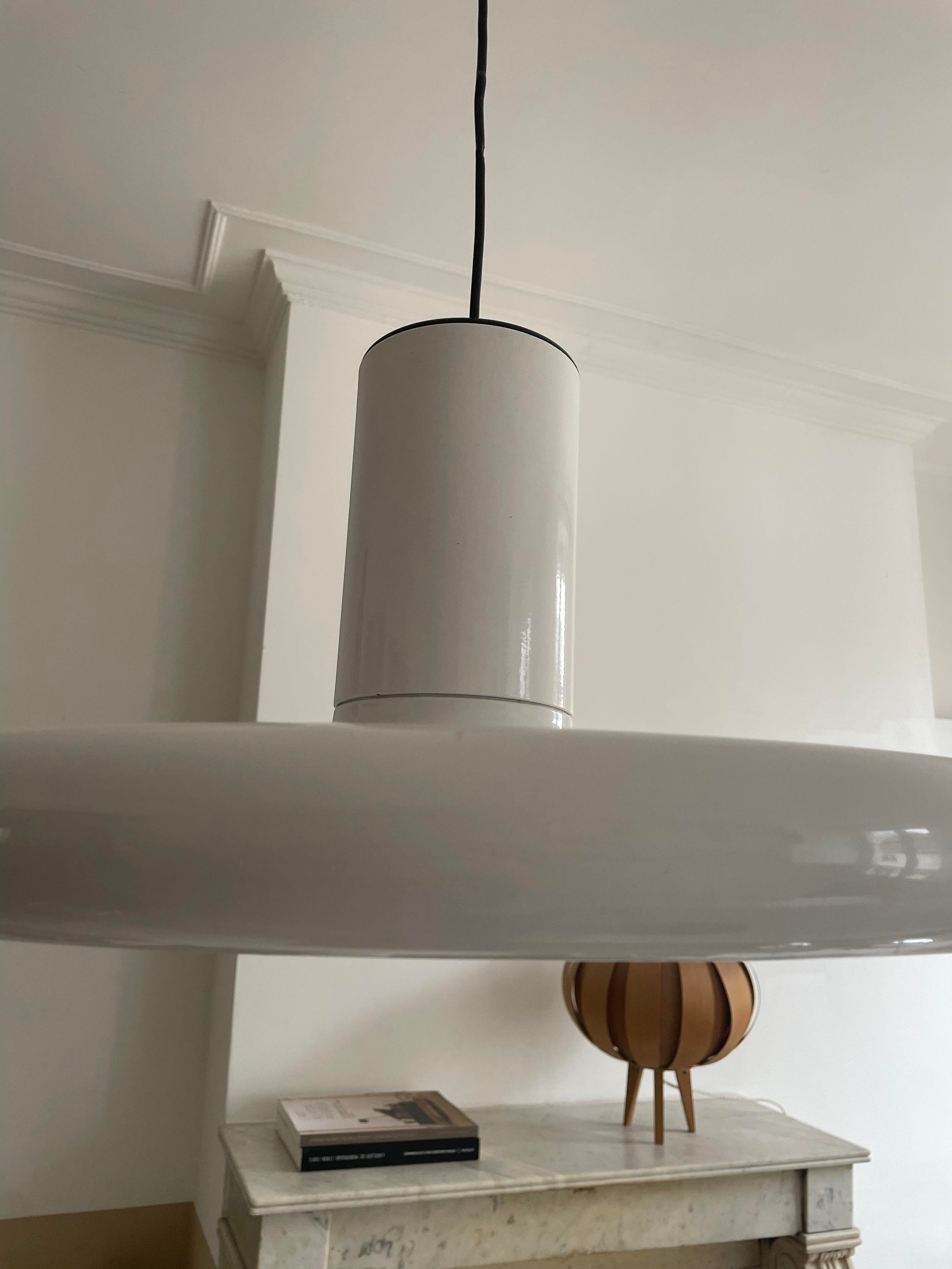 Lamp Lita vintage white, France 1970