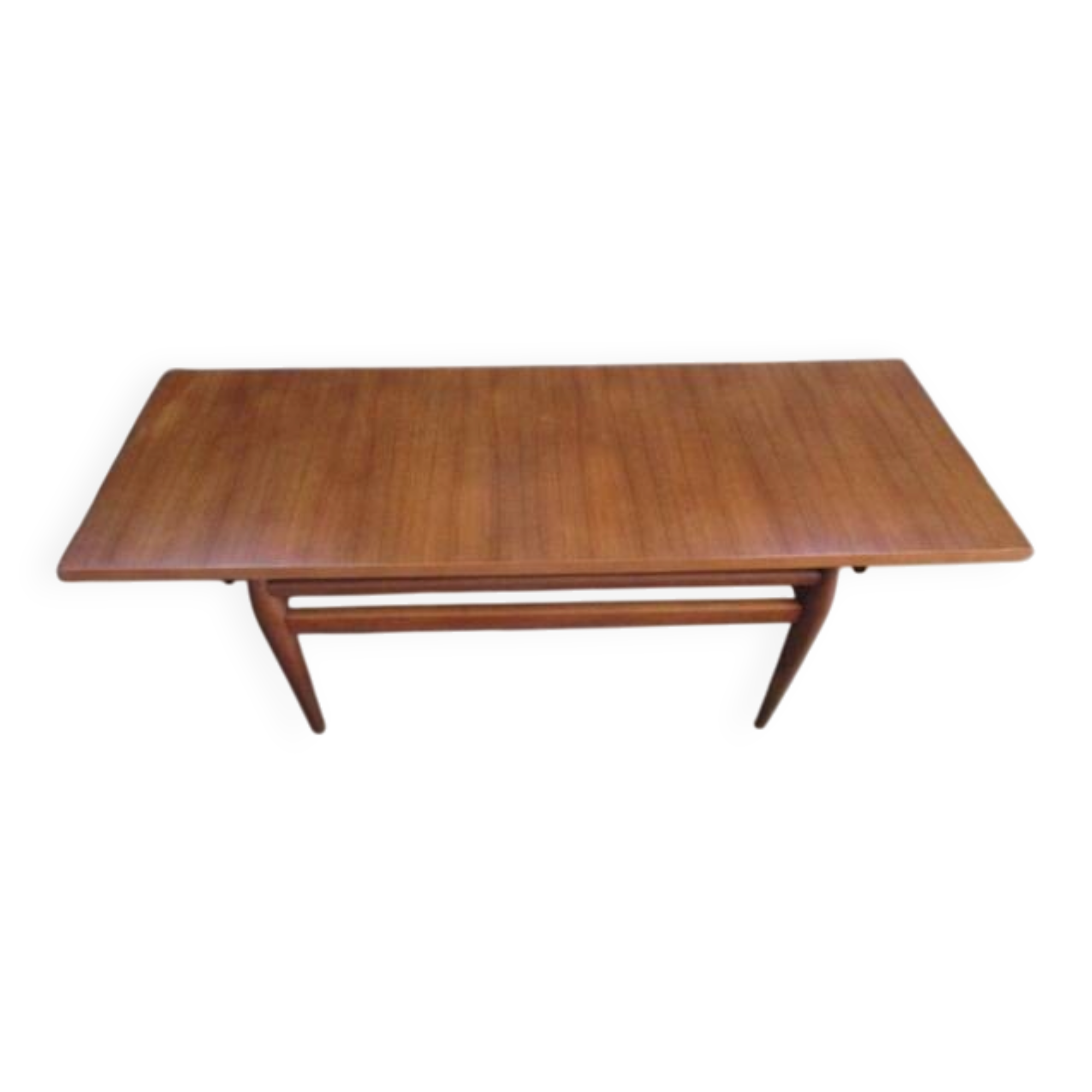 Scandinavian height-adjustable coffee table in mahogany – Vintage