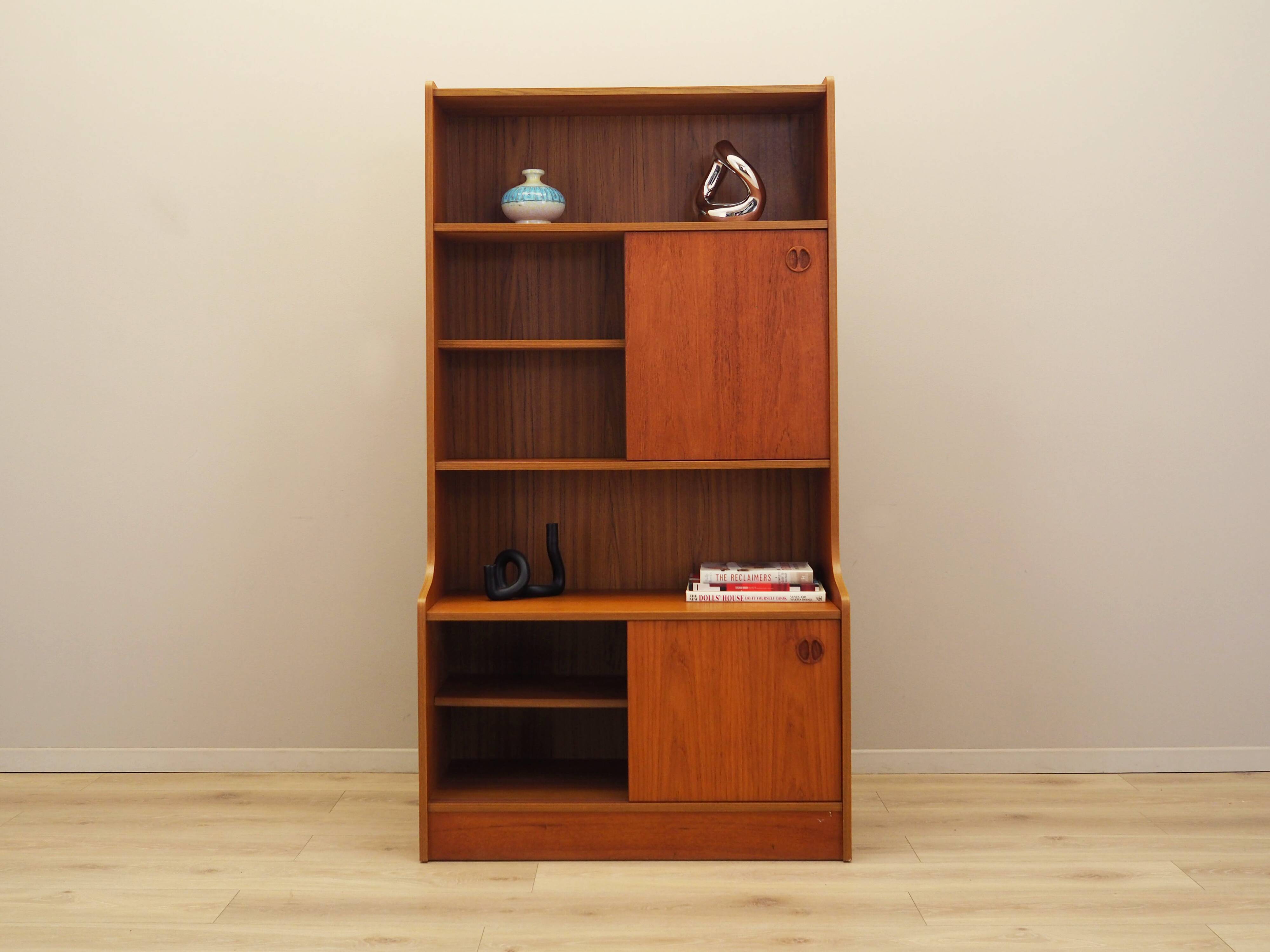 Teak bookcase, Danish design, 1960s, production: Denmark