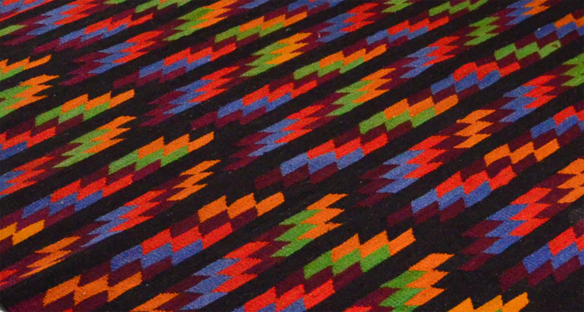 Anatolian handmade kilim rug 371 cm x 182 cm