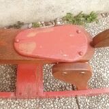 Wooden rocking horse
