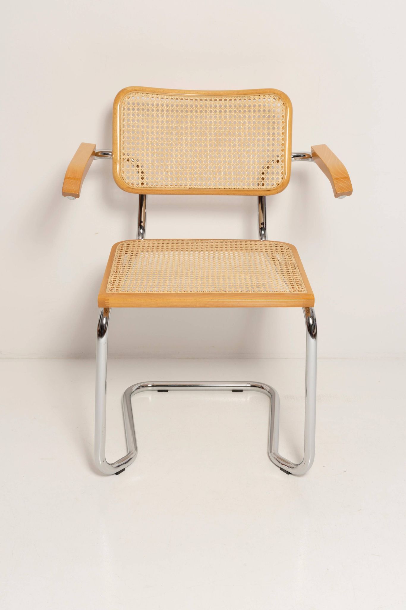 Mid-century Cesca chair in rattan, Marcel Breuer, Italy, 1960s